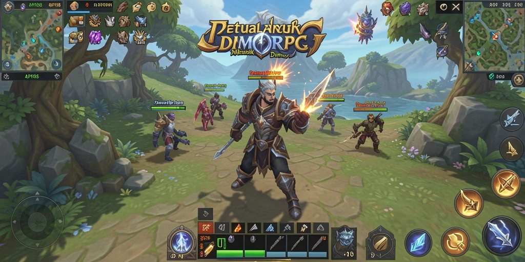 Screenshot dari API88 menunjukkan aksi seru dalam petualangan MMORPG.