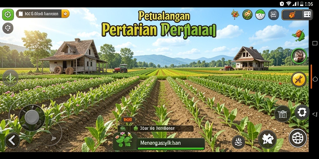 Gameplay D06 yang menampilkan pertanian yang menyenangkan dan interaktif.