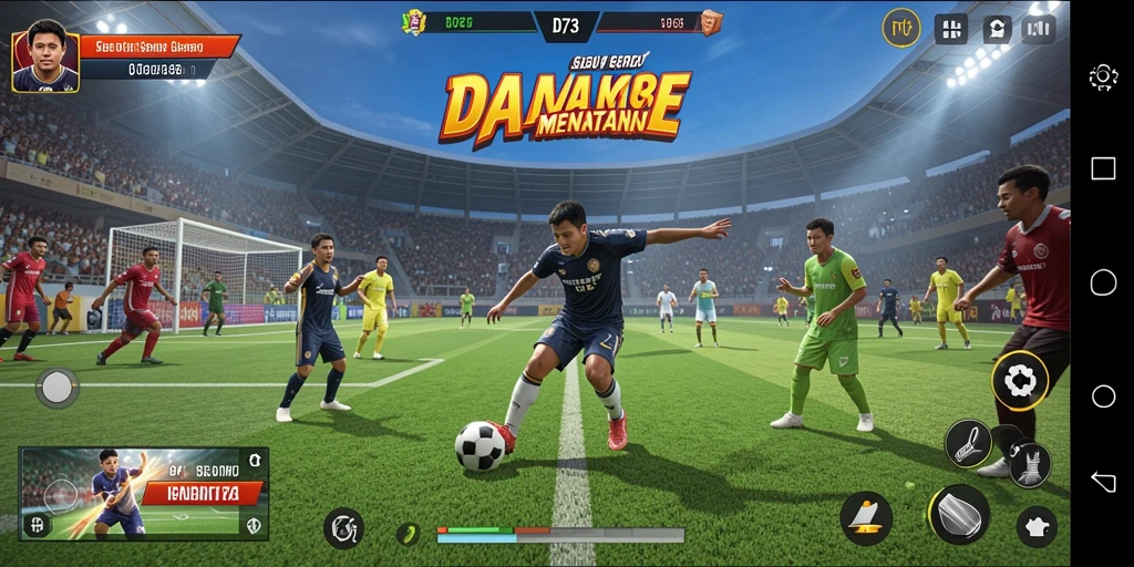 Tangkapan layar menampilkan gameplay dinamis dan interaksi antar pemain di D73.