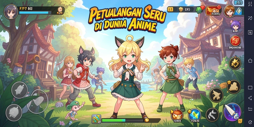 Gameplay seru dan menarik di dunia Anime F7F7.