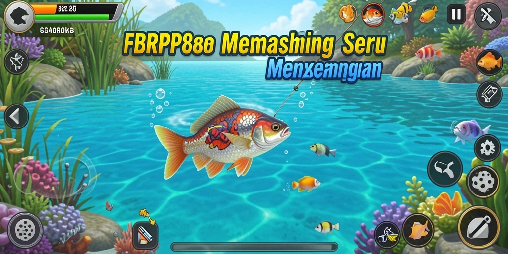 Tangkapan ikan yang berwarna-warni dalam gameplay FBRP88.
