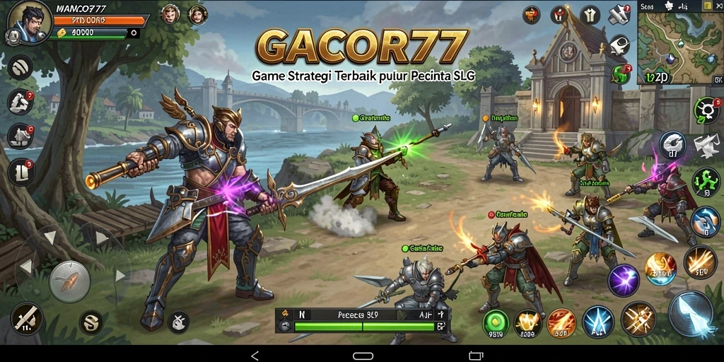 Screenshot GACOR77 yang menunjukkan aksi gameplay SLG yang seru.