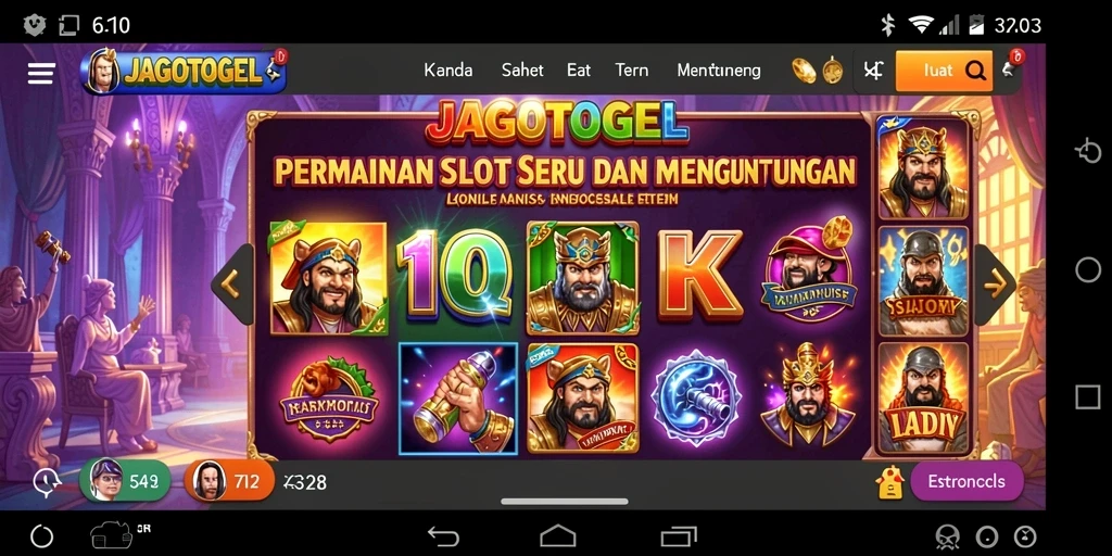 Tampilan menarik dari gameplay Slot JAGOTOGEL yang penuh warna.