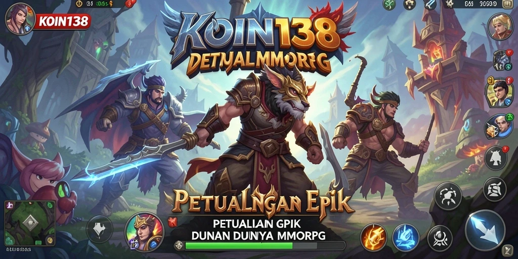 Tampilan gameplay <strong>KOIN138</strong> yang menunjukkan pertempuran epik antar pemain.