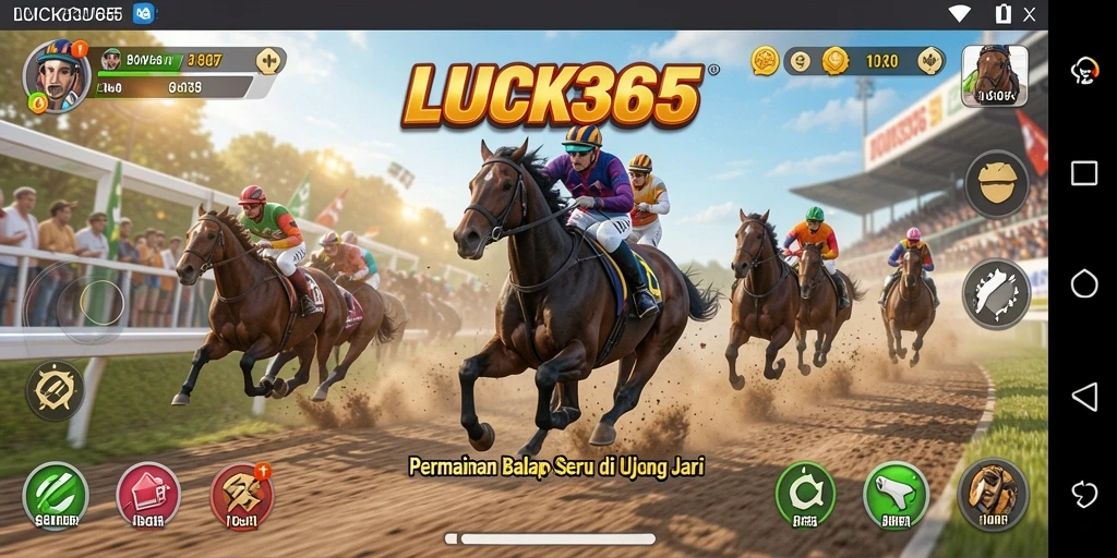 Tampilan balapan mendebarkan di LUCK365 dengan grafis menawan.