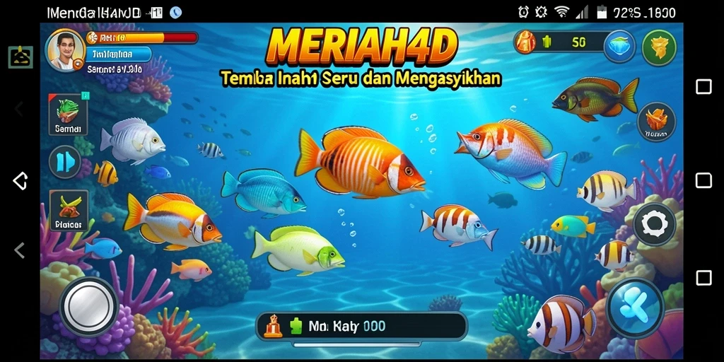 Tampilan gameplay MERIAH4D yang seru saat menembak ikan.