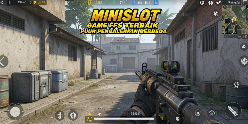 Gameplay MINISLOT yang mendebarkan dan menantang di arena pertempuran FPS.