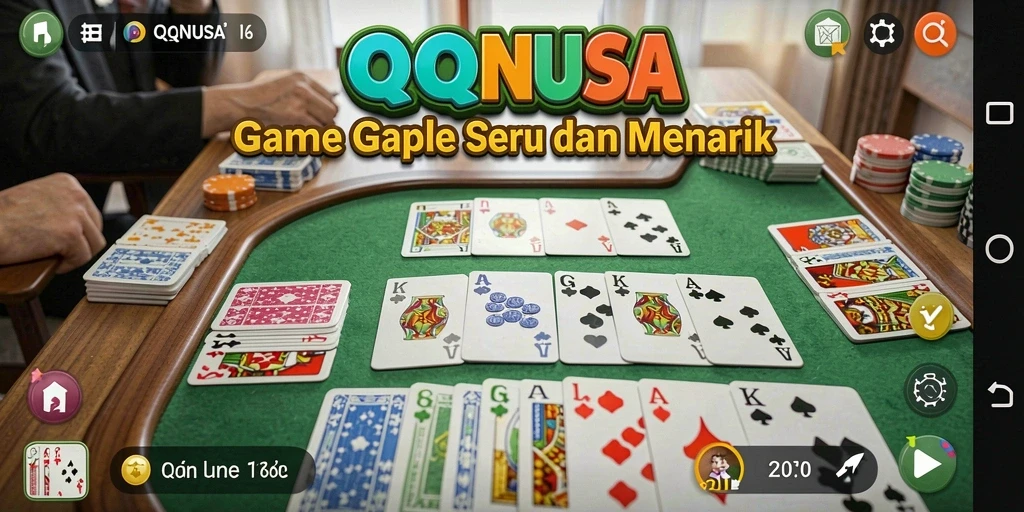 Tampilan gameplay seru dan interaktif dari QQNUSA.