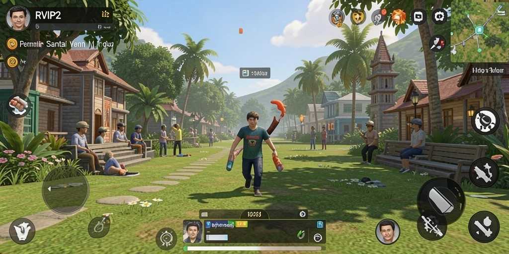 Tampilan gameplay RVIP2 yang seru dan interaktif.