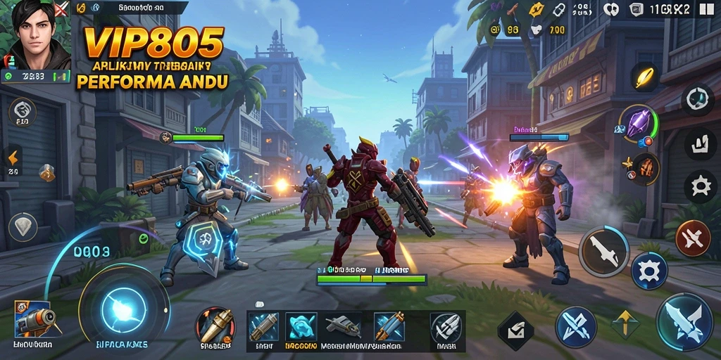 Screenshot utama VIP805 menunjukkan tampilan antarmuka aplikasi Utility yang sederhana dan efektif.