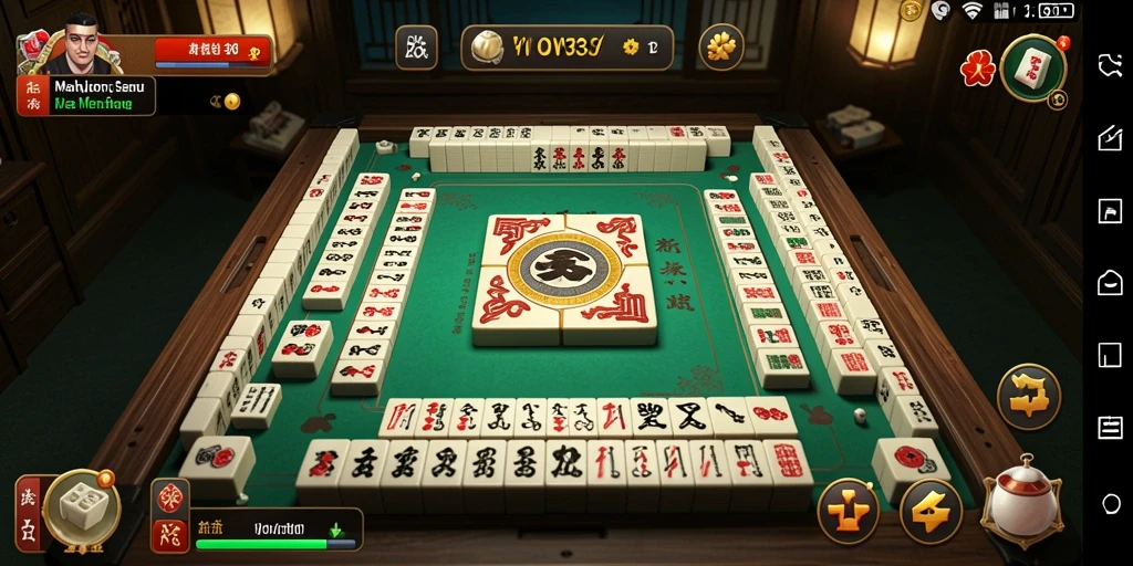 Screenshot WOW33 menampilkan gameplay Mahjong yang mendebarkan.